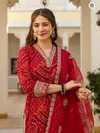 KF 3203 Kalaai Viscose Rayon Kurti With Bottom Dupatta Wholesale Shop In Surat